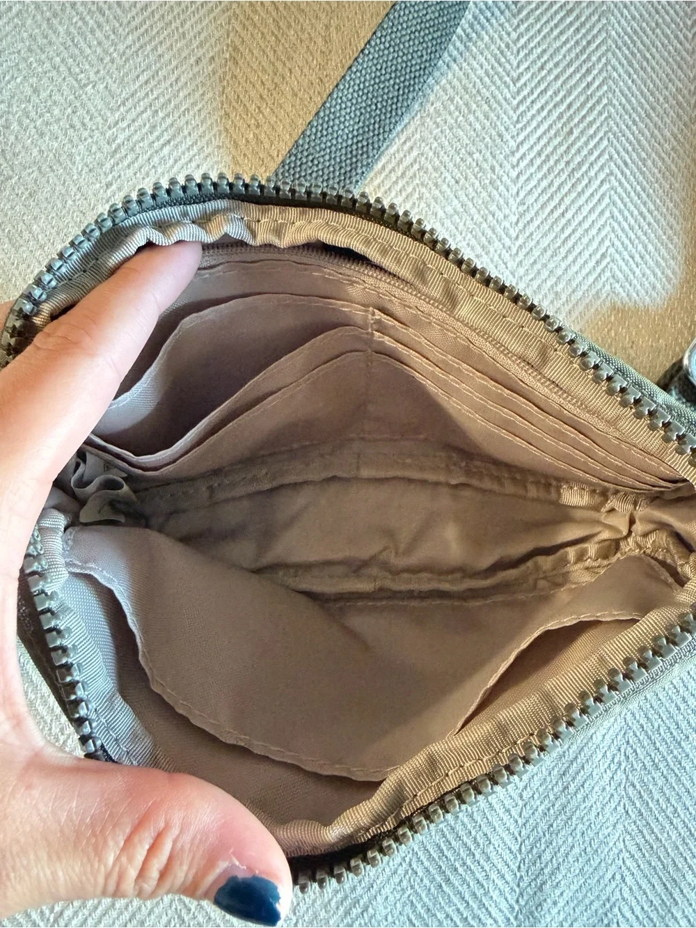Kipling Olive Green Mini Crossbody Bag